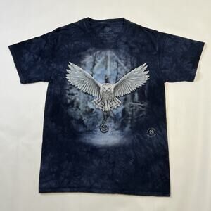 The Mountain Flying Owl Tie Dye T-Shirt Unisex Size Medium Y2K